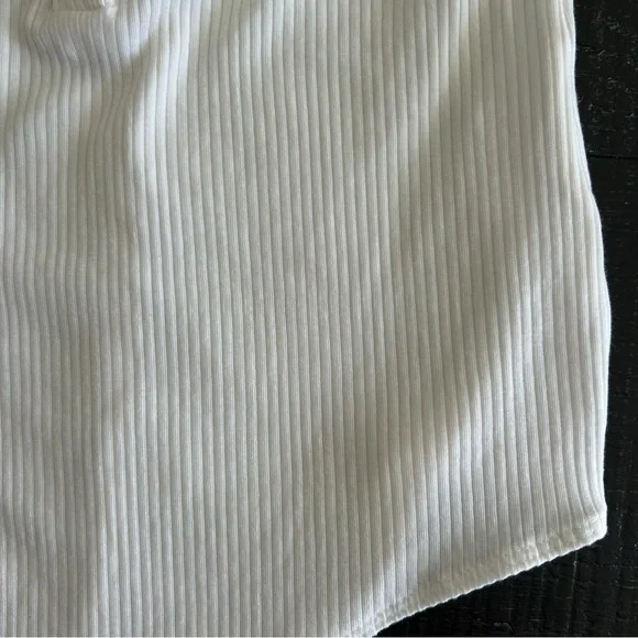 Reformation Ivory Ribbed Bodysuit - Picture 8 of 8